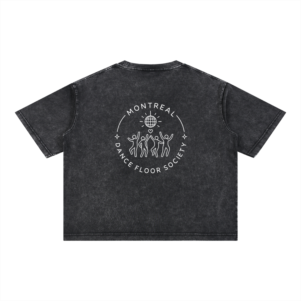 MTL Dance Floor Society - T-shirt boxy en coton, délavage minéral