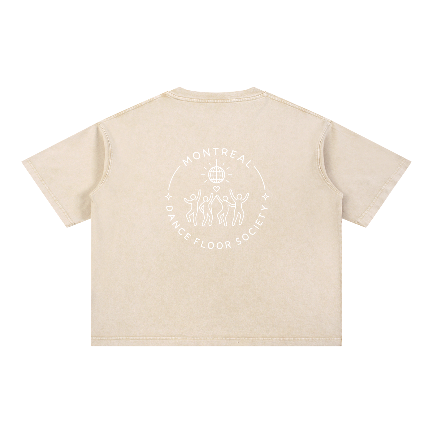 MTL Dance Floor Society - T-shirt boxy en coton, délavage minéral