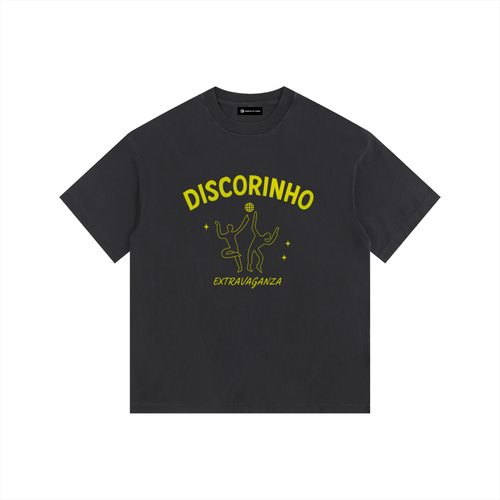 Bolarinho vintage washed oversized cotton t-shirt, Disco Extravaganza, official Bolarinho merch.