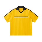 Vino Disco contrast collar striped soccer jersey, official Vino Disco merch.
