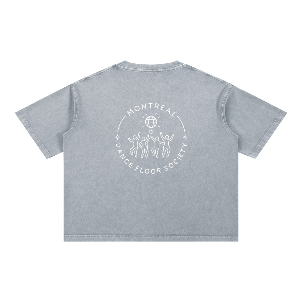 MTL Dance Floor Society - T-shirt boxy en coton, délavage minéral