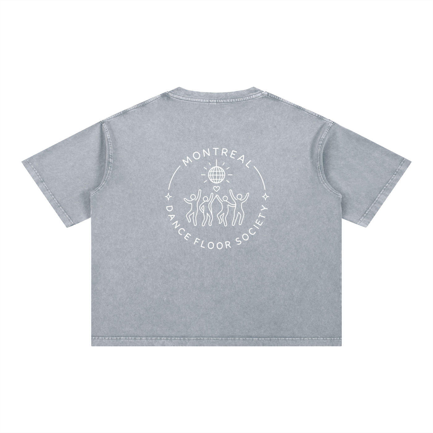 MTL Dance Floor Society - T-shirt boxy en coton, délavage minéral