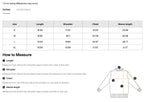 Size chart for the CLAiRE Vintage Washed Raw Edge Hoodie with measurements in inches.
