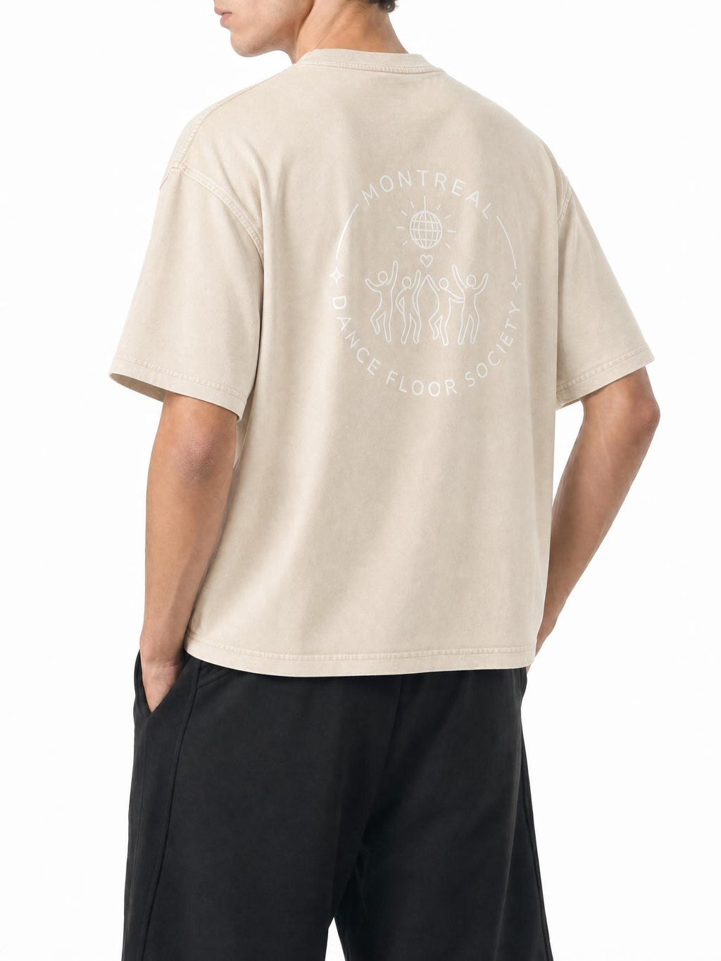 MTL Dance Floor Society - T-shirt boxy en coton, délavage minéral