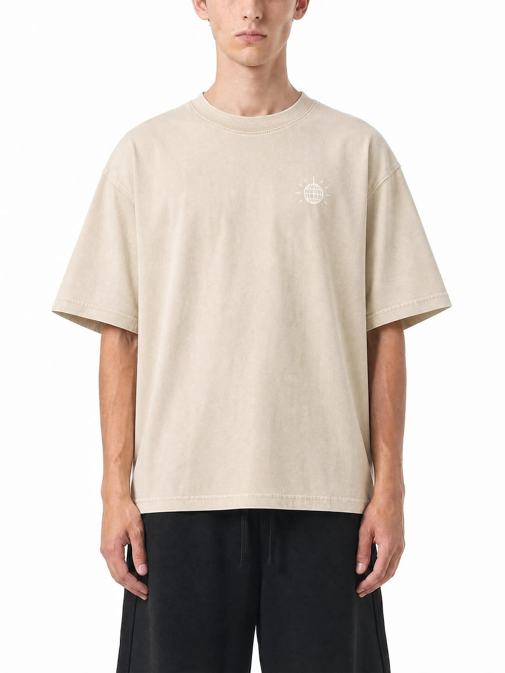 MTL Dance Floor Society - T-shirt boxy en coton, délavage minéral