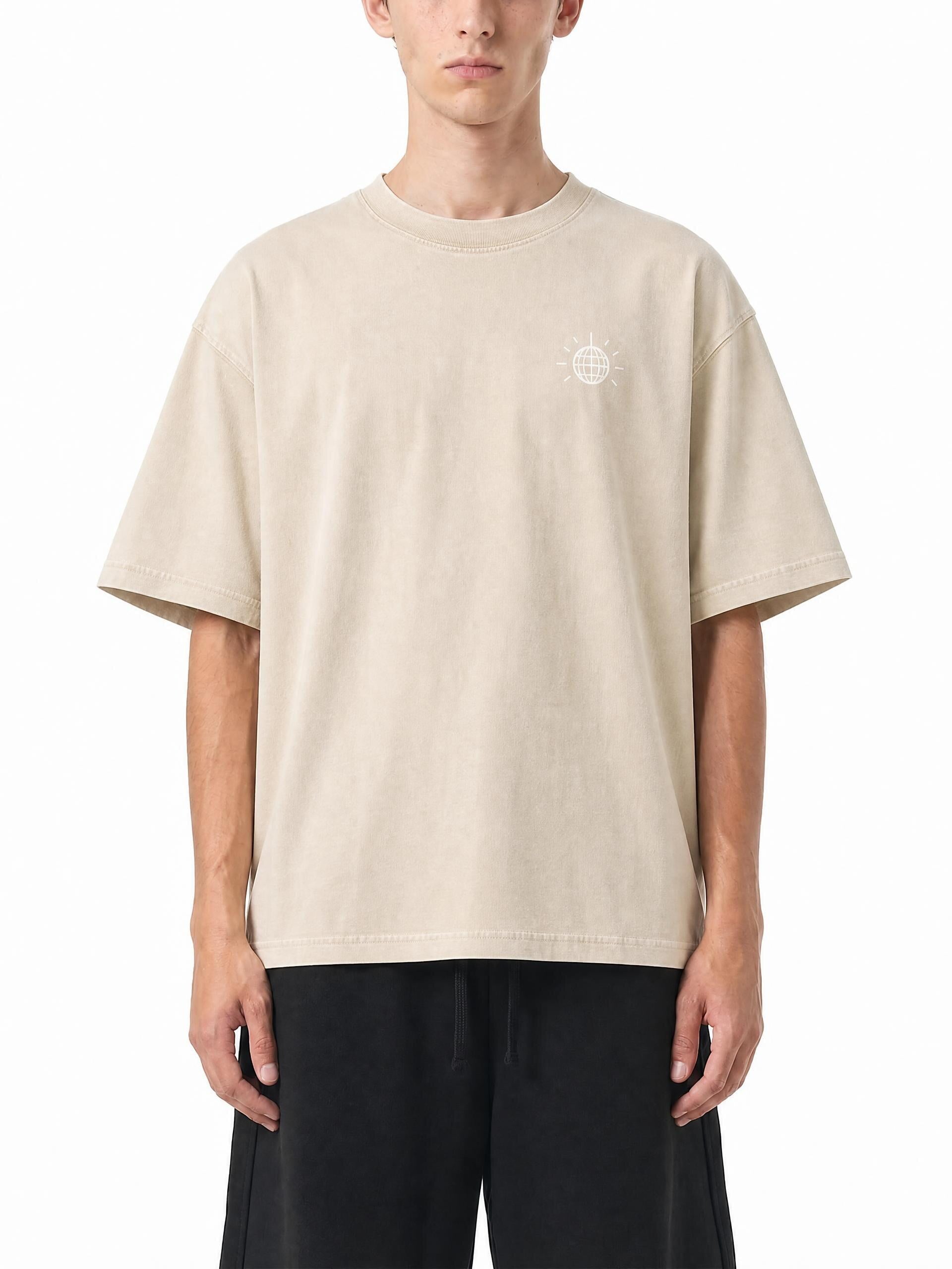 MTL Dance Floor Society - T-shirt boxy en coton, délavage minéral