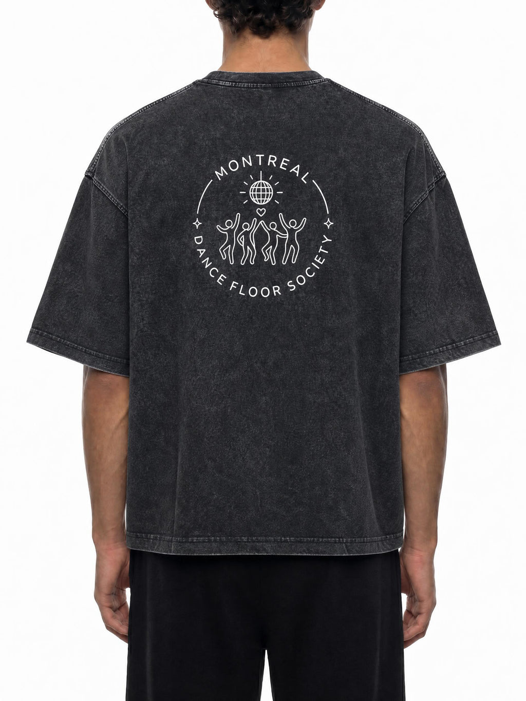 MTL Dance Floor Society - T-shirt boxy en coton, délavage minéral