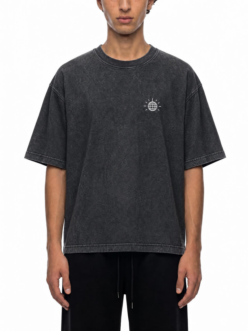 MTL Dance Floor Society - T-shirt boxy en coton, délavage minéral