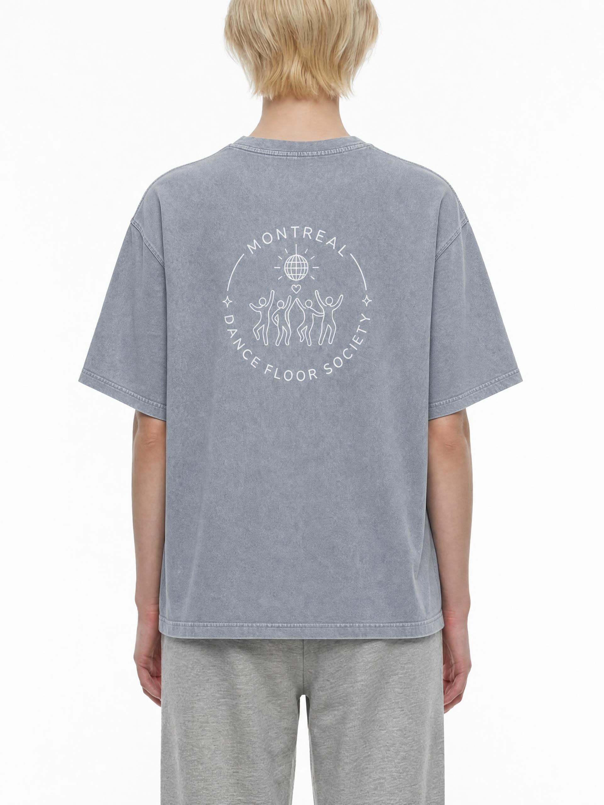 MTL Dance Floor Society - T-shirt boxy en coton, délavage minéral