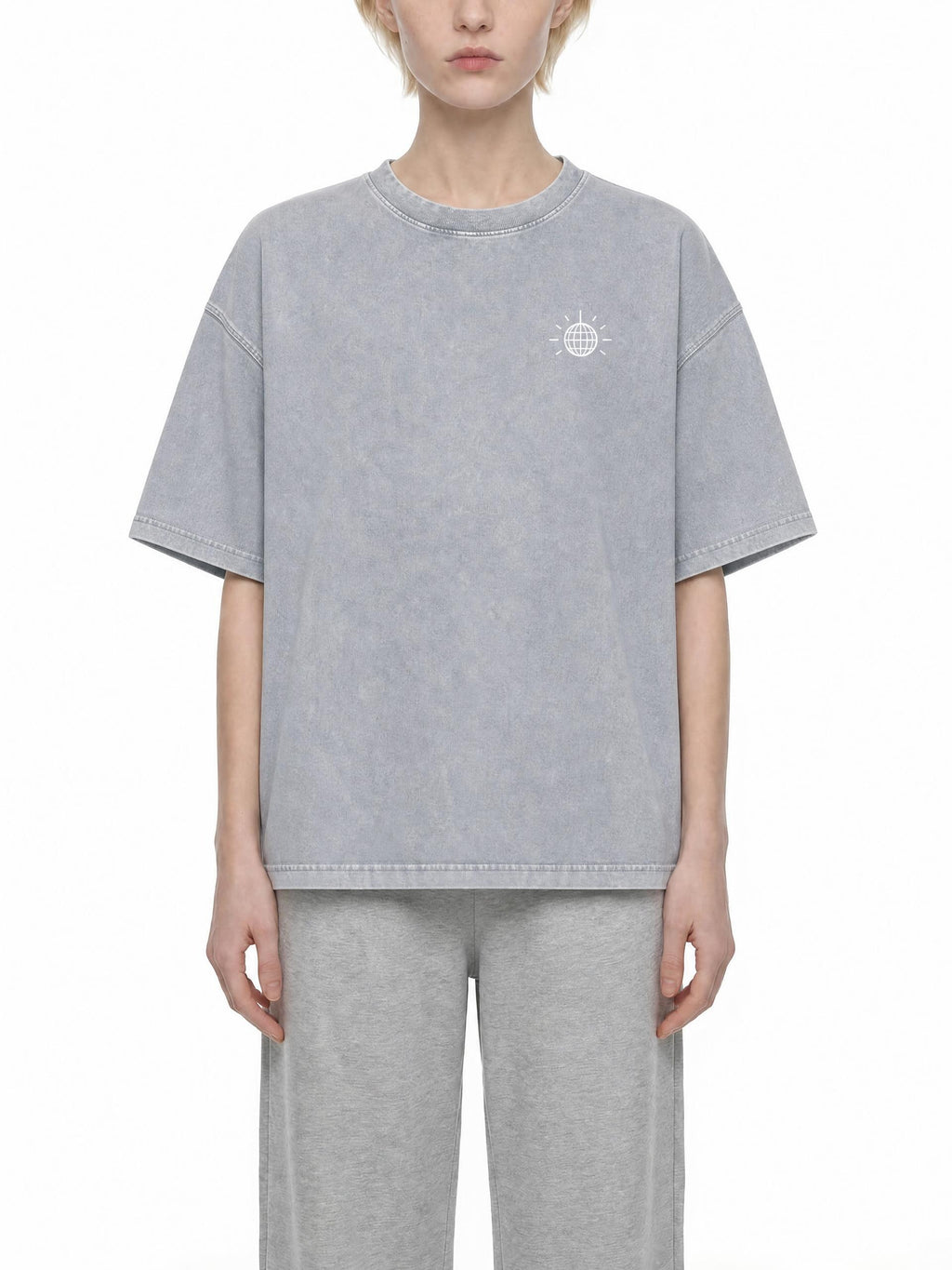 MTL Dance Floor Society - T-shirt boxy en coton, délavage minéral