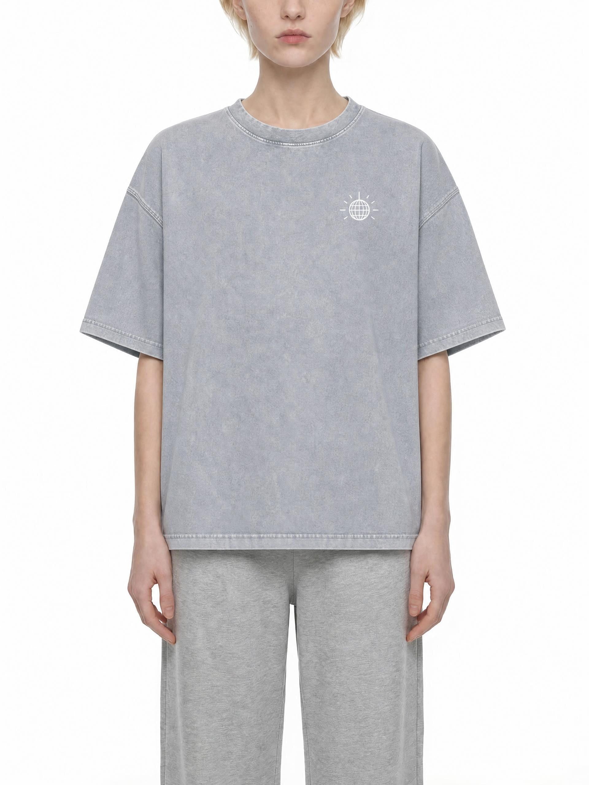 MTL Dance Floor Society - T-shirt boxy en coton, délavage minéral