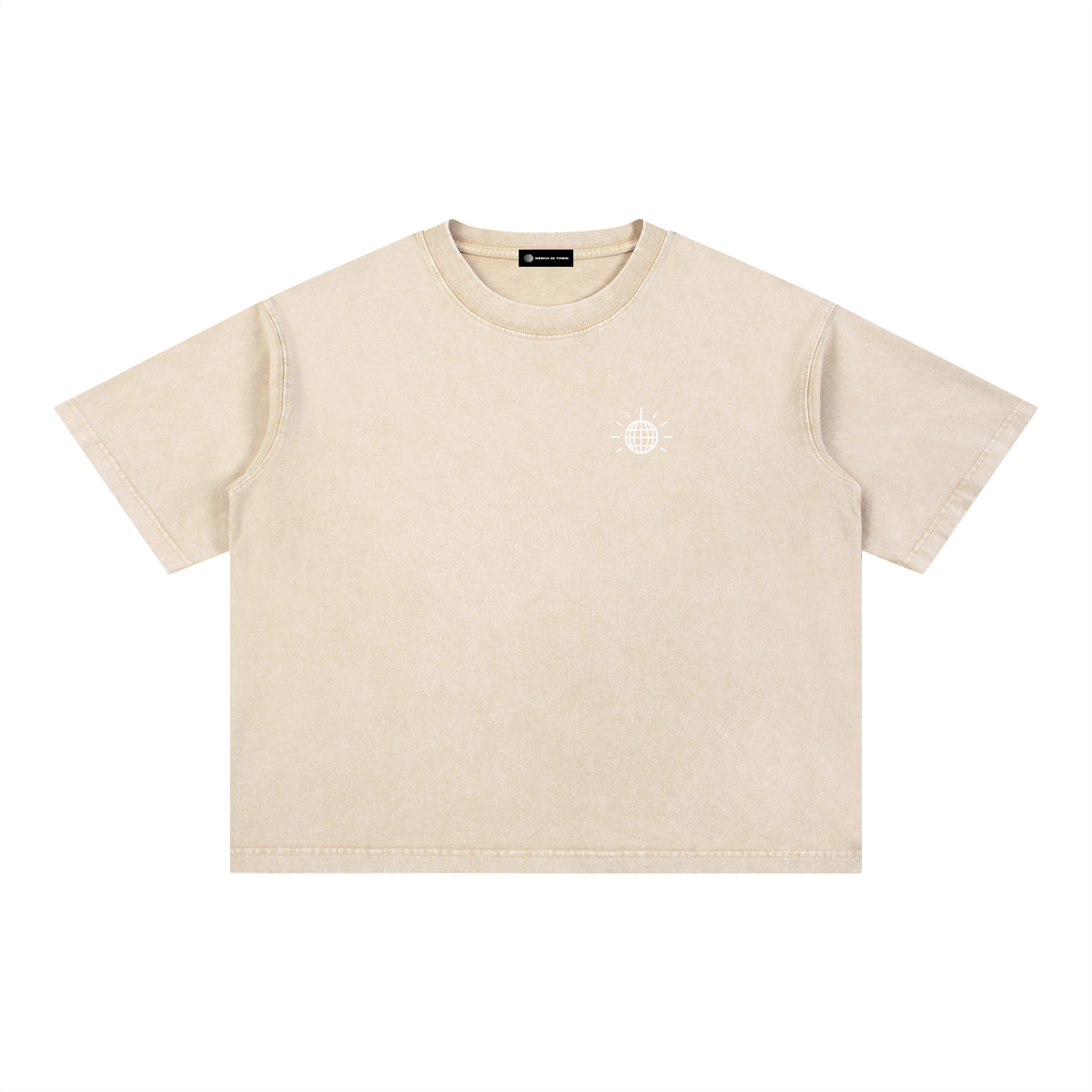 MTL Dance Floor Society - T-shirt boxy en coton, délavage minéral