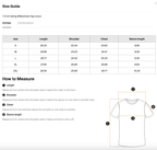 Size chart for the Merch in Town Leopard Print Boxy T-Shirt with Contrasting Collar with measurements in inches.