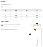 Size chart for the Merch in Town Vintage Wash Leopard Wide Leg Jeans with measurements in inches.