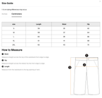 Size chart for the Merch in Town Vintage Wash Sunfade Waffle Raw Hem Shorts with measurements in centimeters.
