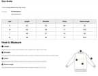 Size chart for the Teeto Boxy Gather-Hem Hoodie with measurements in centimeters.