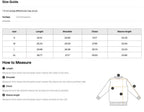 Size chart for the Teeto Boxy Gather-Hem Hoodie with measurements in inches.